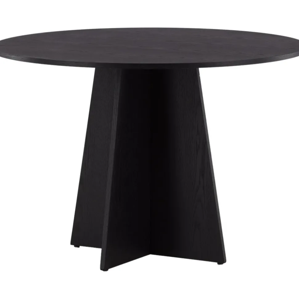 Bootcut matbord Ø110 cm - Svart