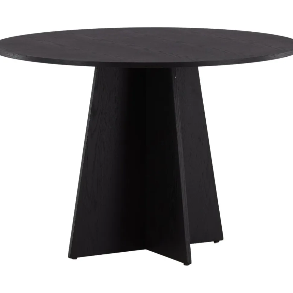 Bootcut matbord Ø110 cm - Svart