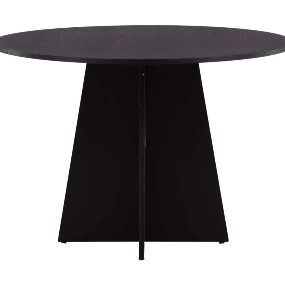 Bootcut matbord Ø110 cm - Svart