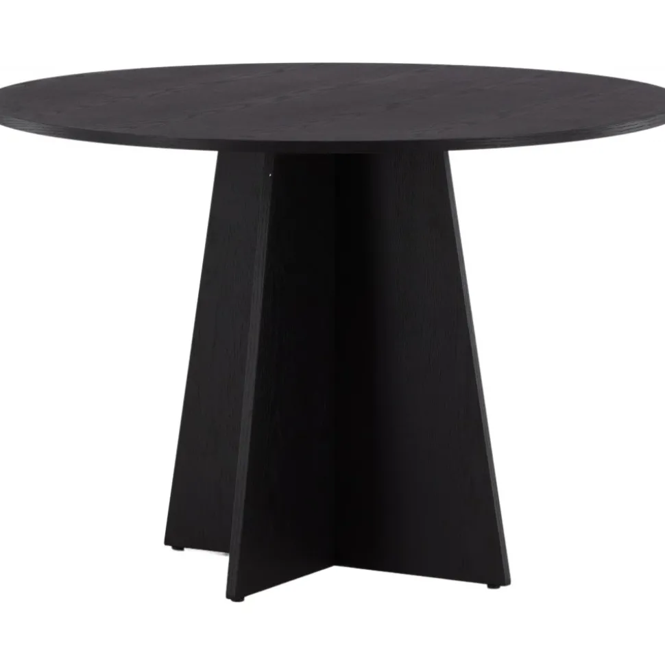 Bootcut matbord Ø110 cm - Svart