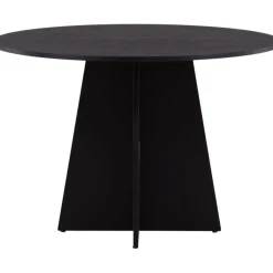 Bootcut matbord Ø110 cm - Svart