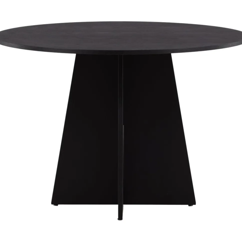 Bootcut matbord Ø110 cm - Svart