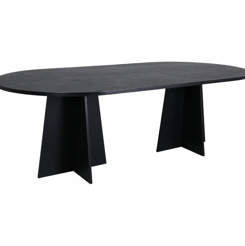 Bootcut matbord 230 x 115 cm - Svart