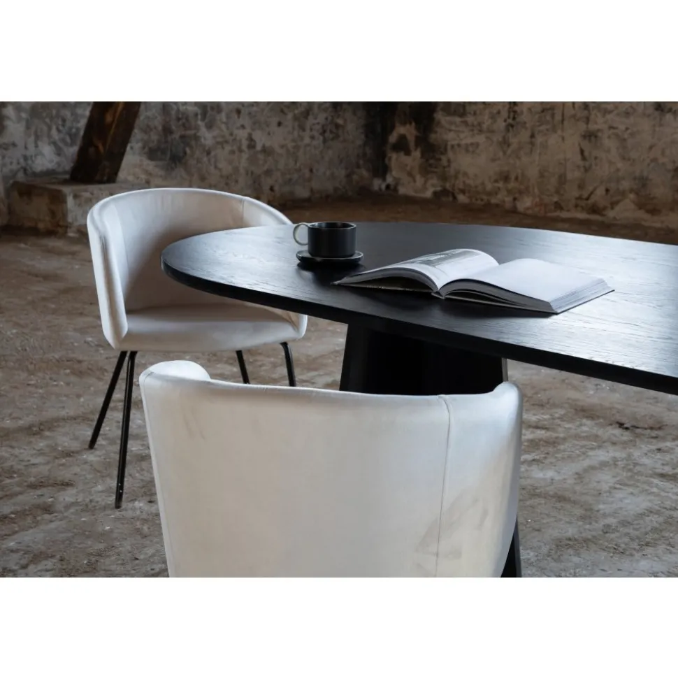 Bootcut matbord 230 x 115 cm - Svart