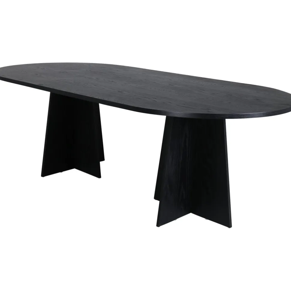 Bootcut matbord 230 x 115 cm - Svart