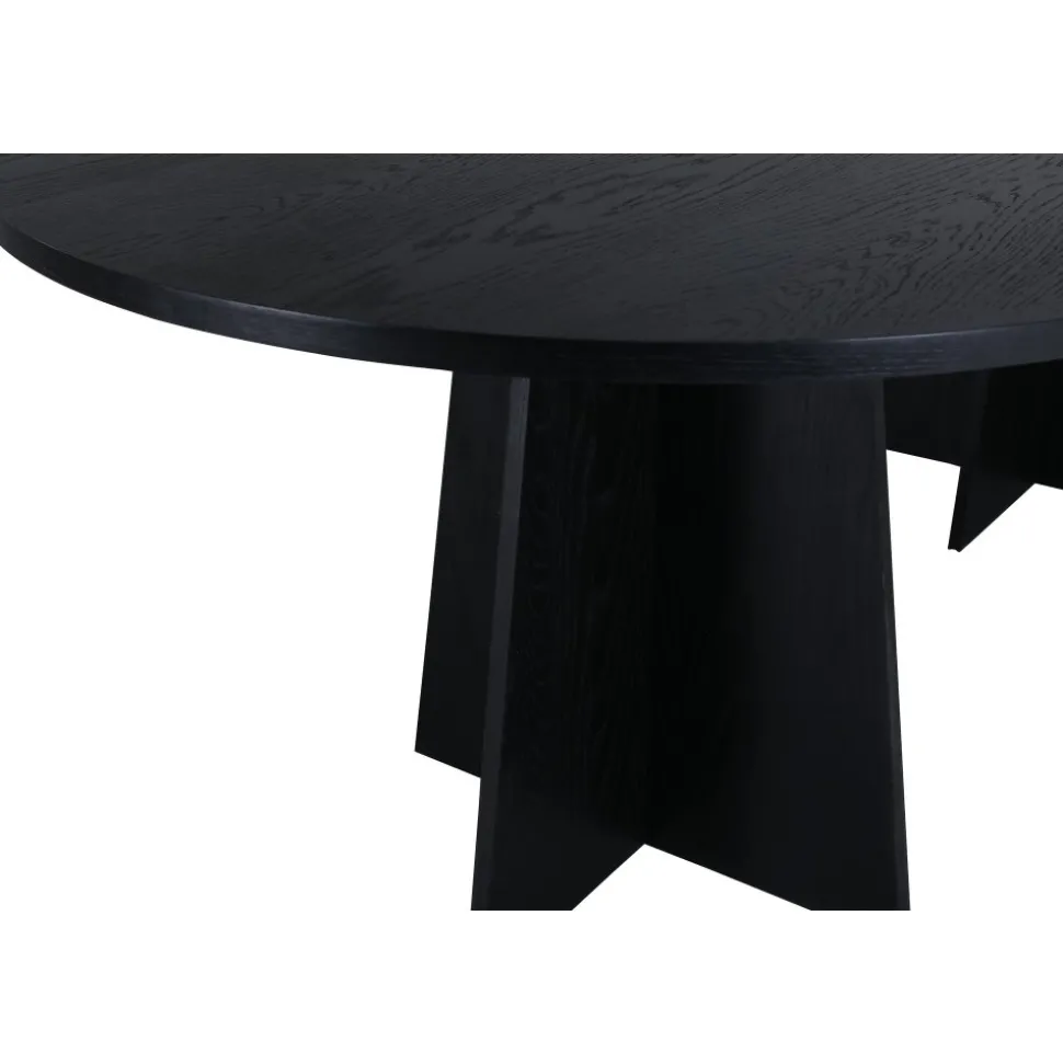 Bootcut matbord 230 x 115 cm - Svart