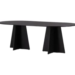 Bootcut matbord 230 x 115 cm - Svart