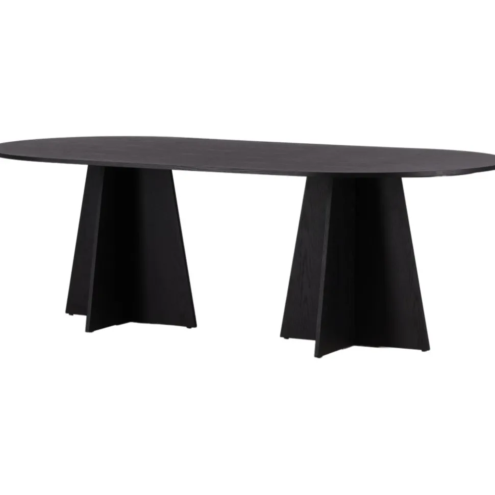 Bootcut matbord 230 x 115 cm - Svart