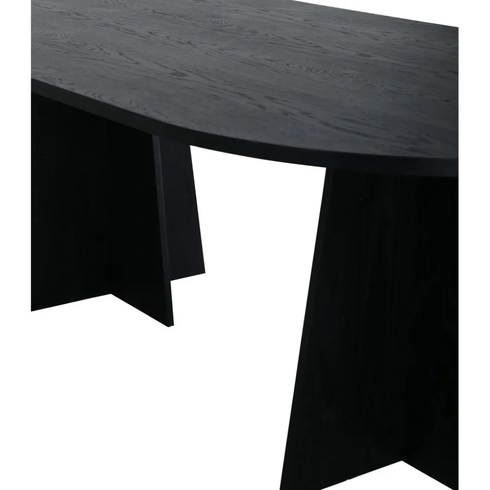 Bootcut matbord 230 x 115 cm - Svart