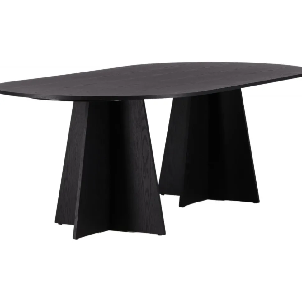 Bootcut matbord 230 x 115 cm - Svart