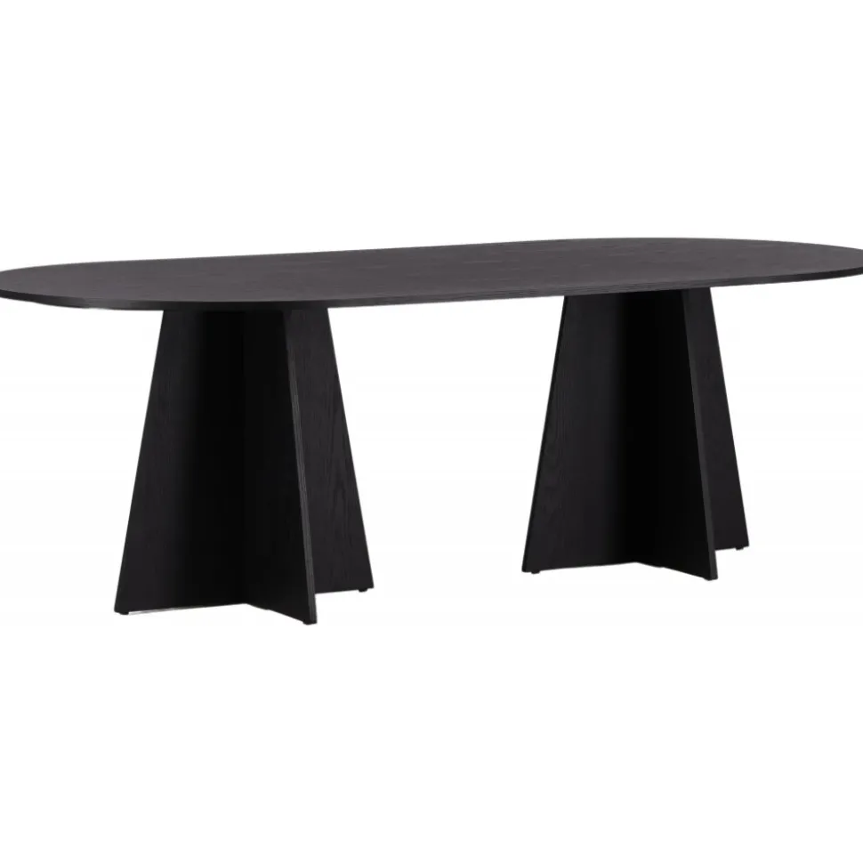 Bootcut matbord 230 x 115 cm - Svart