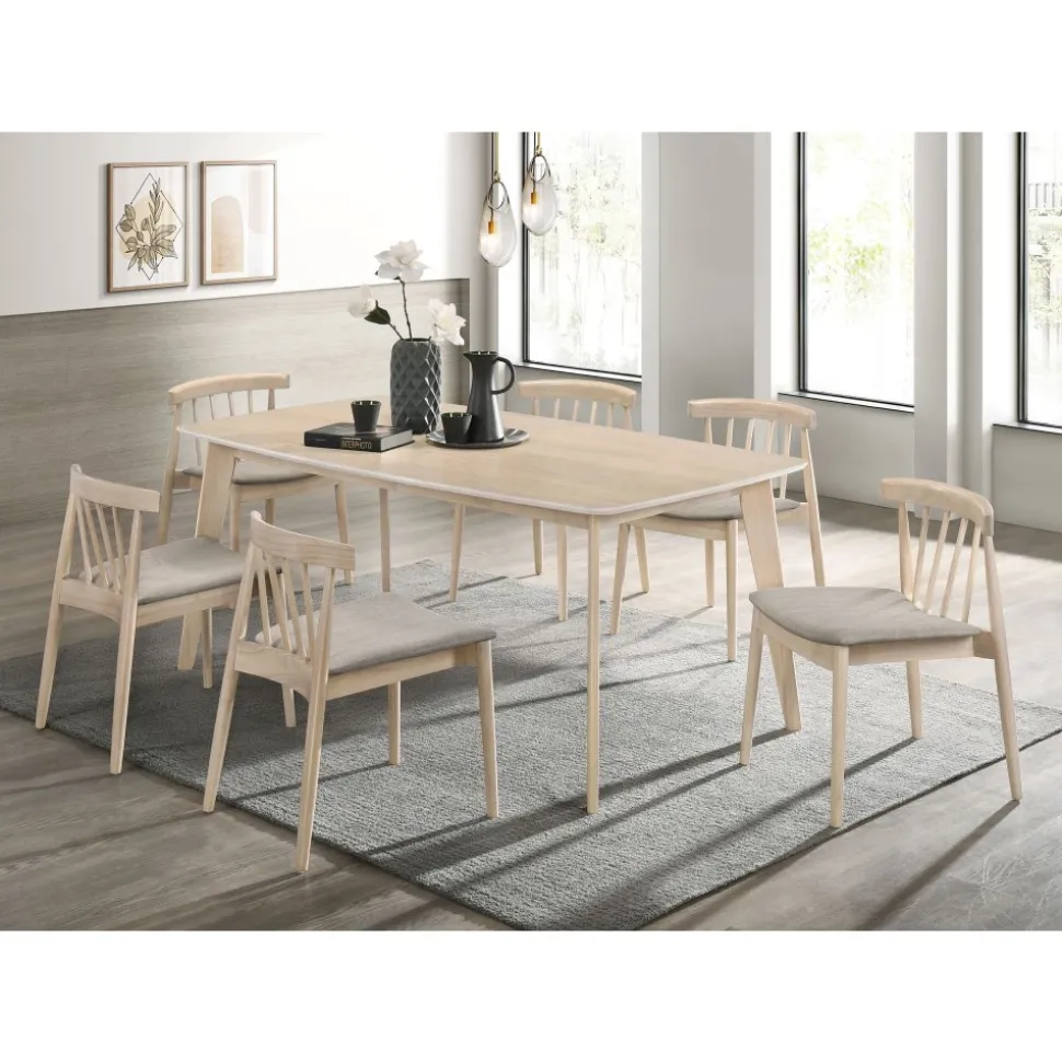 Bord i whitewash 180x90 cm Florence