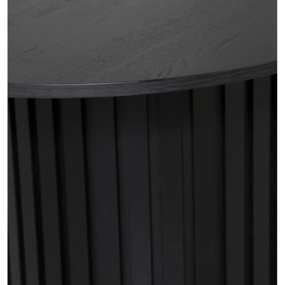 Bord ovalt 240x95 cm svartbetsad ek