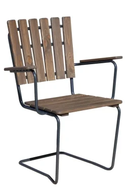 Bord till Matgrupp Vaxholm i fjäderstål (Europa producerad) - Brun + Textilskydd för utemöbler