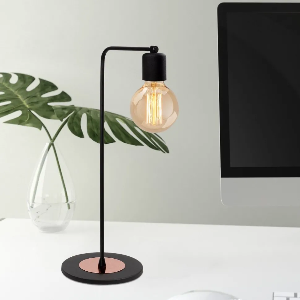 Bordslampa - Svart/koppar
