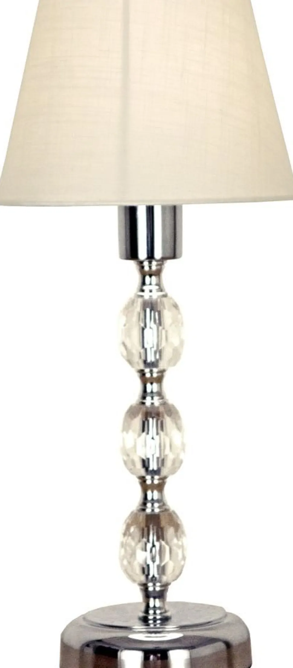 Bordslampa i krom höjd 34 cm