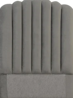 Bornholm sänggavel (Grå sammet) - Valfri bredd