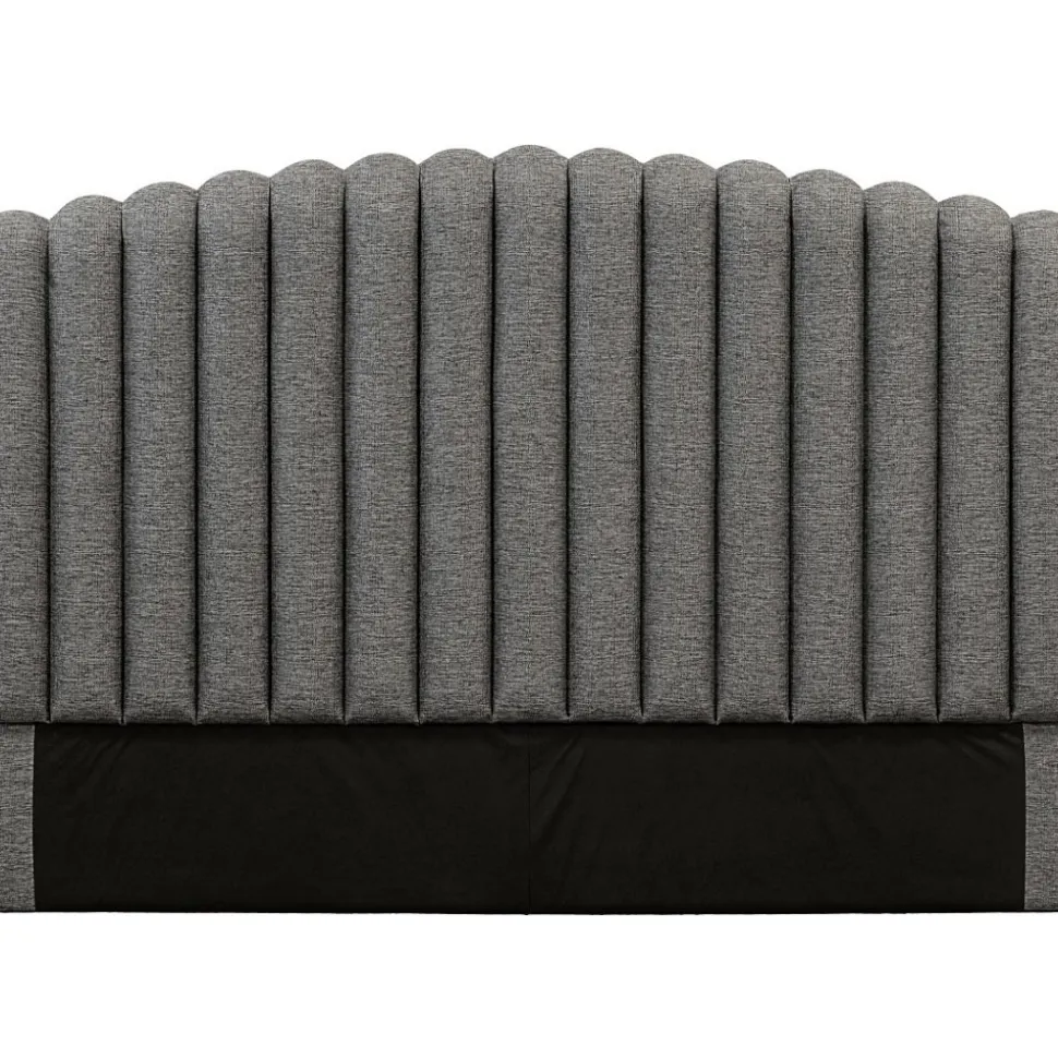 Bornholm sänggavel (Grått tyg) - Valfri bredd