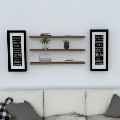 Boss vägghylla - Valnöt