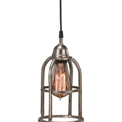 Boston fönsterlampa - Rustik silver