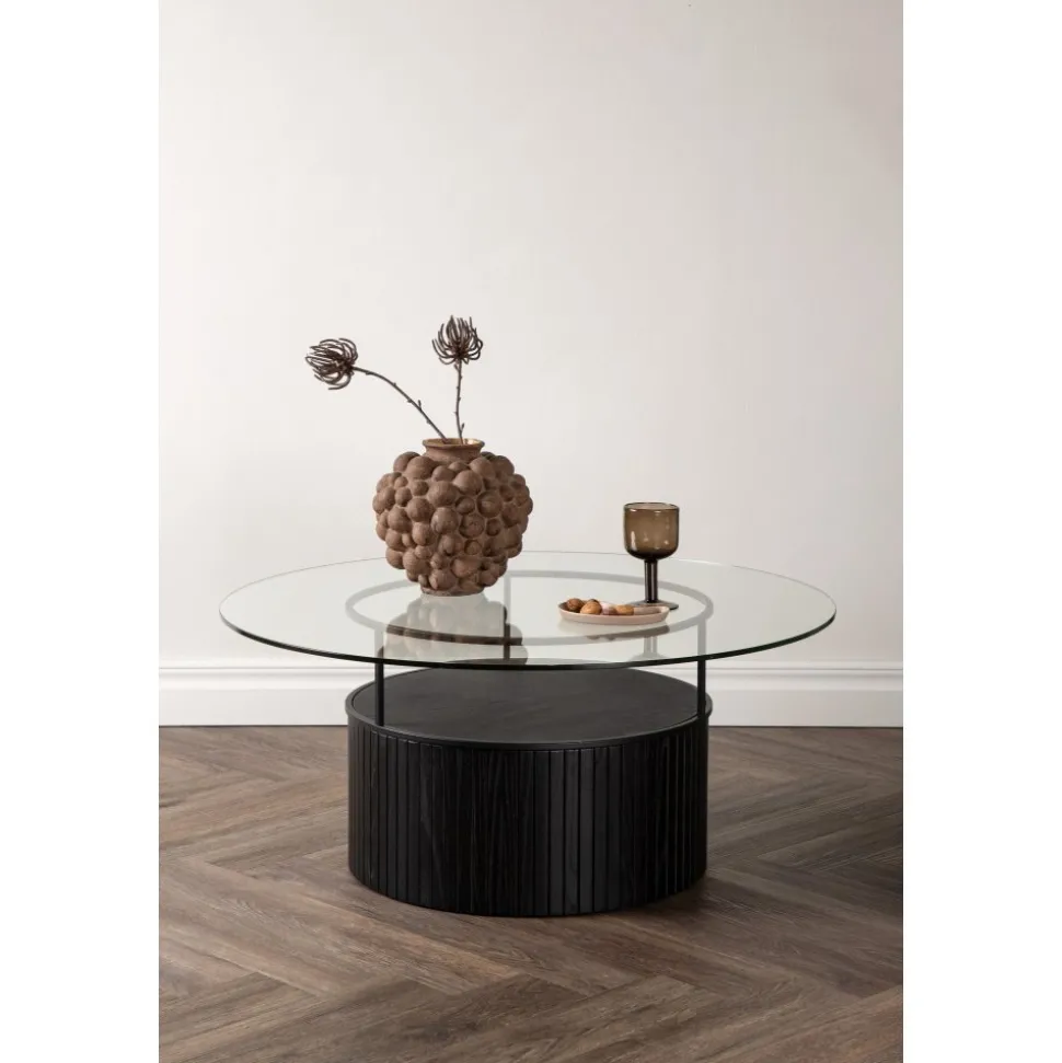 Bovall soffbord Ø90 cm - Svart