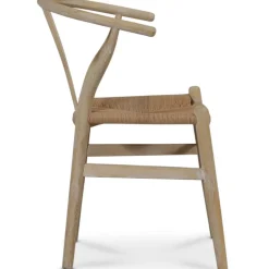 Brandon matstol whitewash med repsits