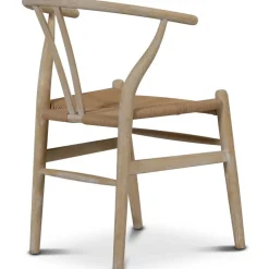 Brandon matstol whitewash med repsits