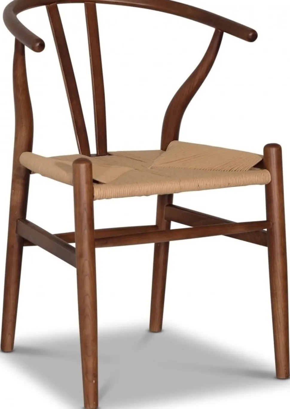 Brandon stol i valnöt med repsits