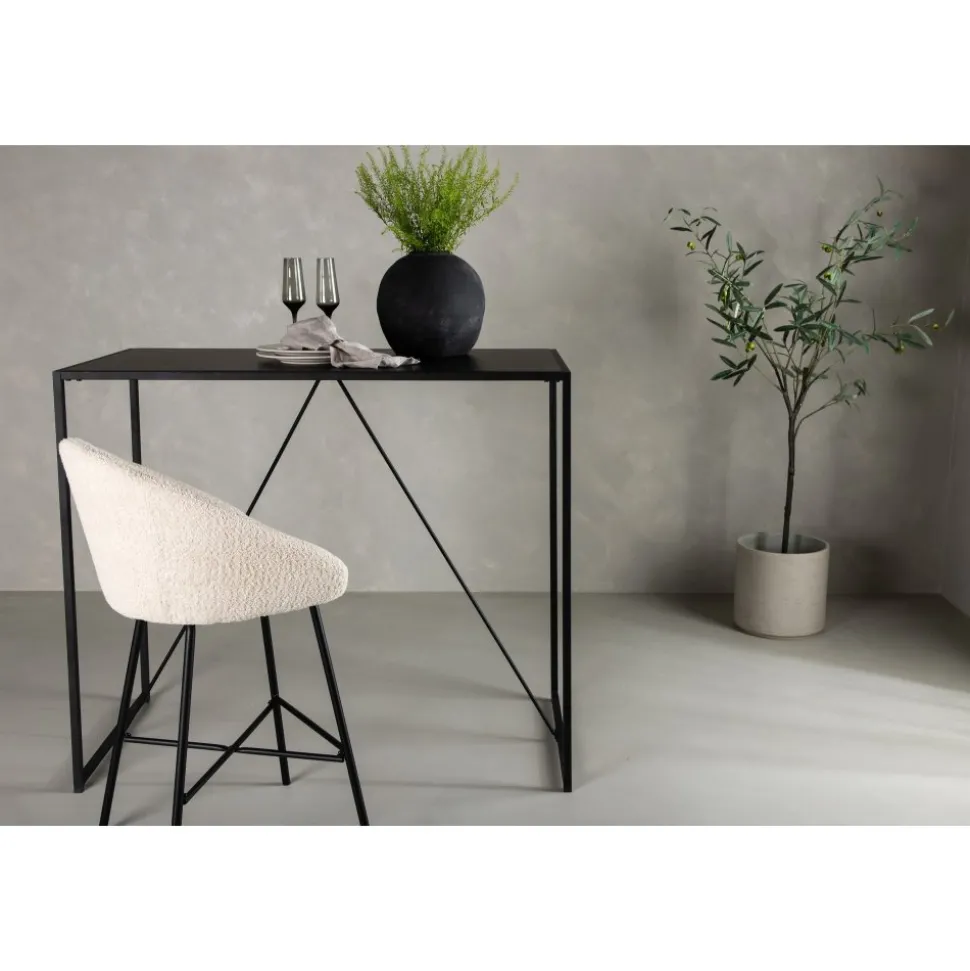 Brea barbord 120 x 60 cm - Svart