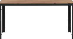 Break matbord 150 x 90 cm - Brun/Svart + Textilskydd för utemöbler