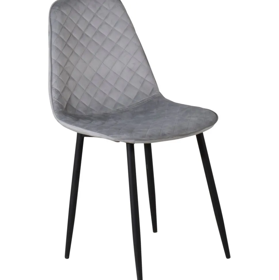 Bridge Diamond matstol - Grå sammet