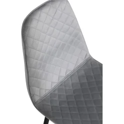 Bridge Diamond matstol - Grå sammet