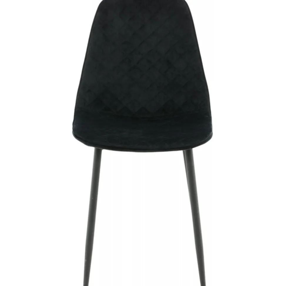 Bridge Diamond matstol - Svart sammet