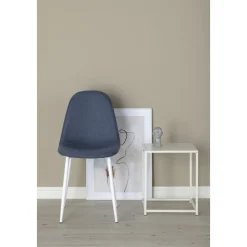 Bridge matstol - Blå/vit