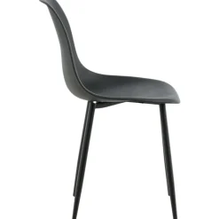 Bridge matstol - Svart plast