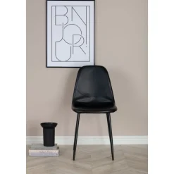 Bridge matstol - Svart PU