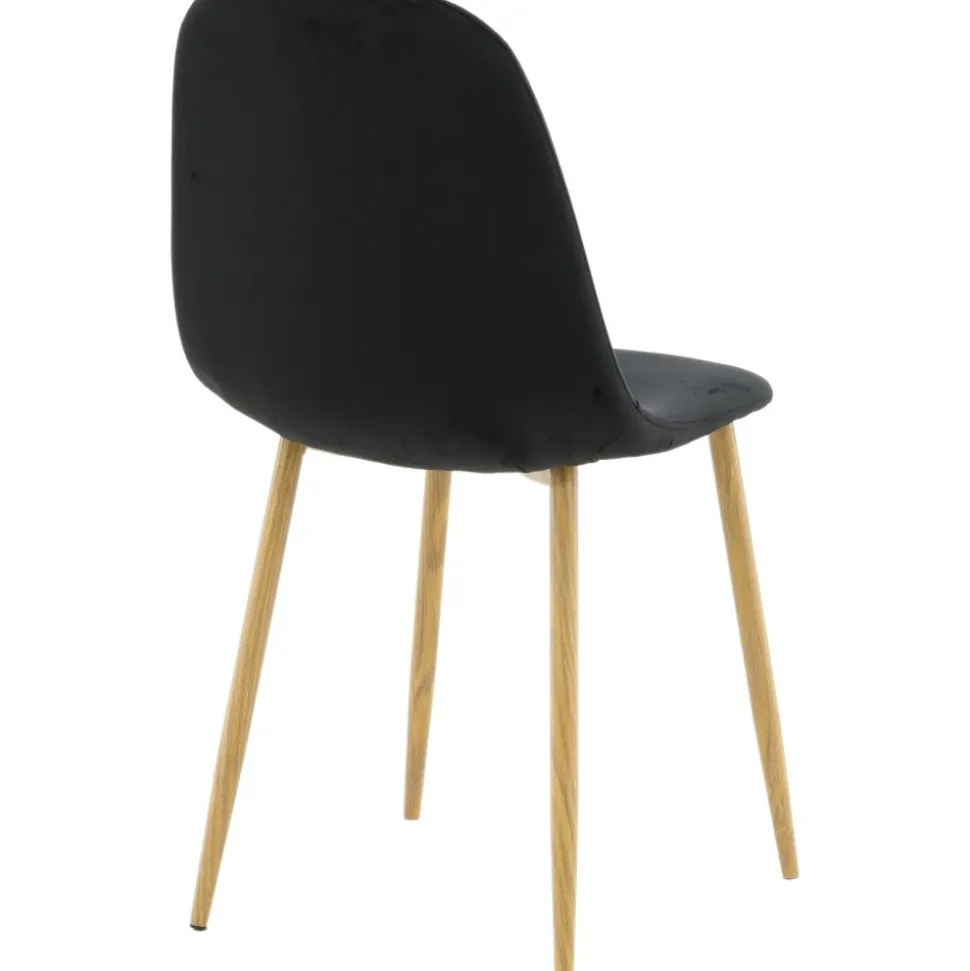 Bridge matstol - Svart/ljus valnöt