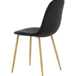 Bridge matstol - Svart/ljus valnöt