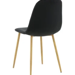 Bridge matstol - Svart/ljus valnöt