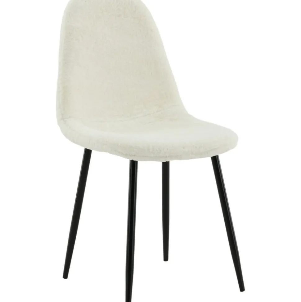 Bridge matstol - Vit teddy