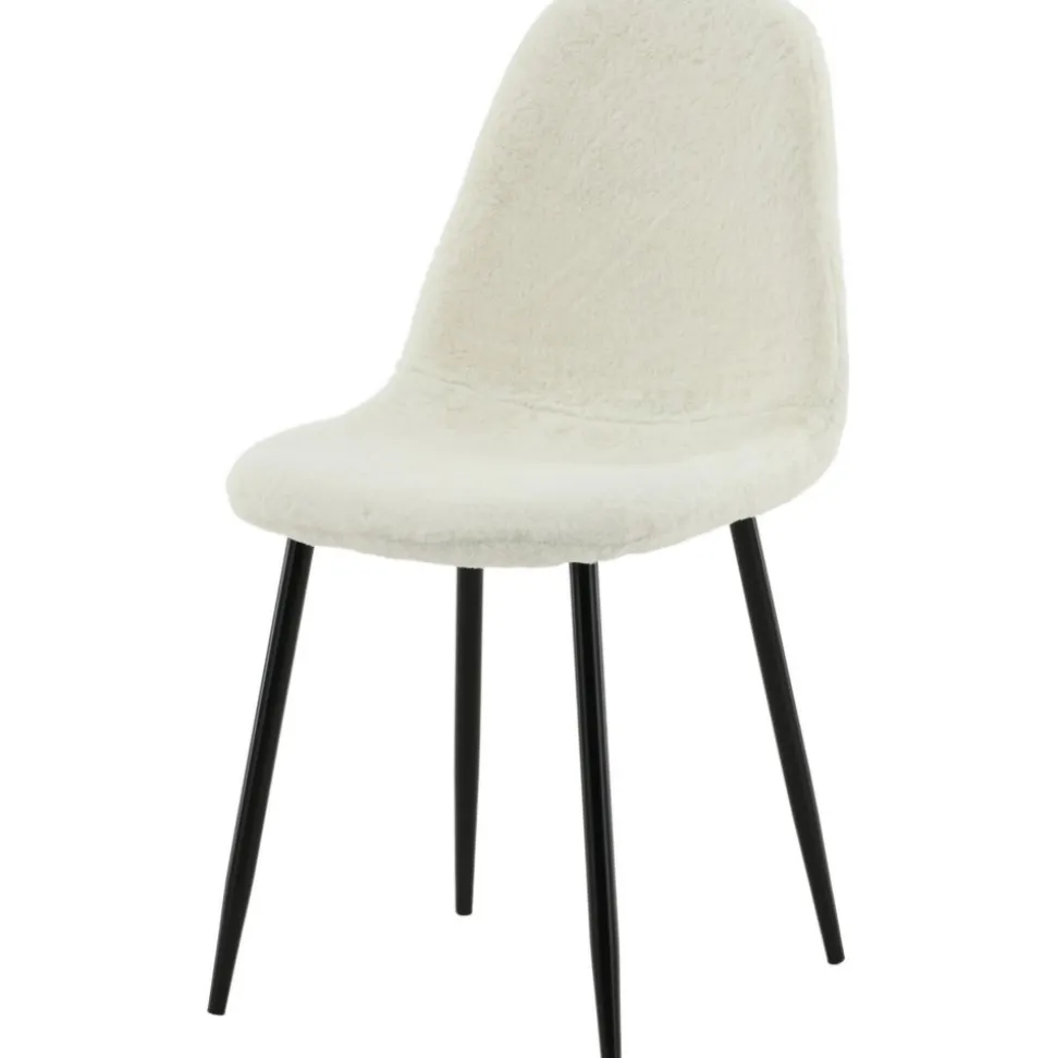 Bridge matstol - Vit teddy