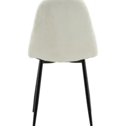 Bridge matstol - Vit teddy