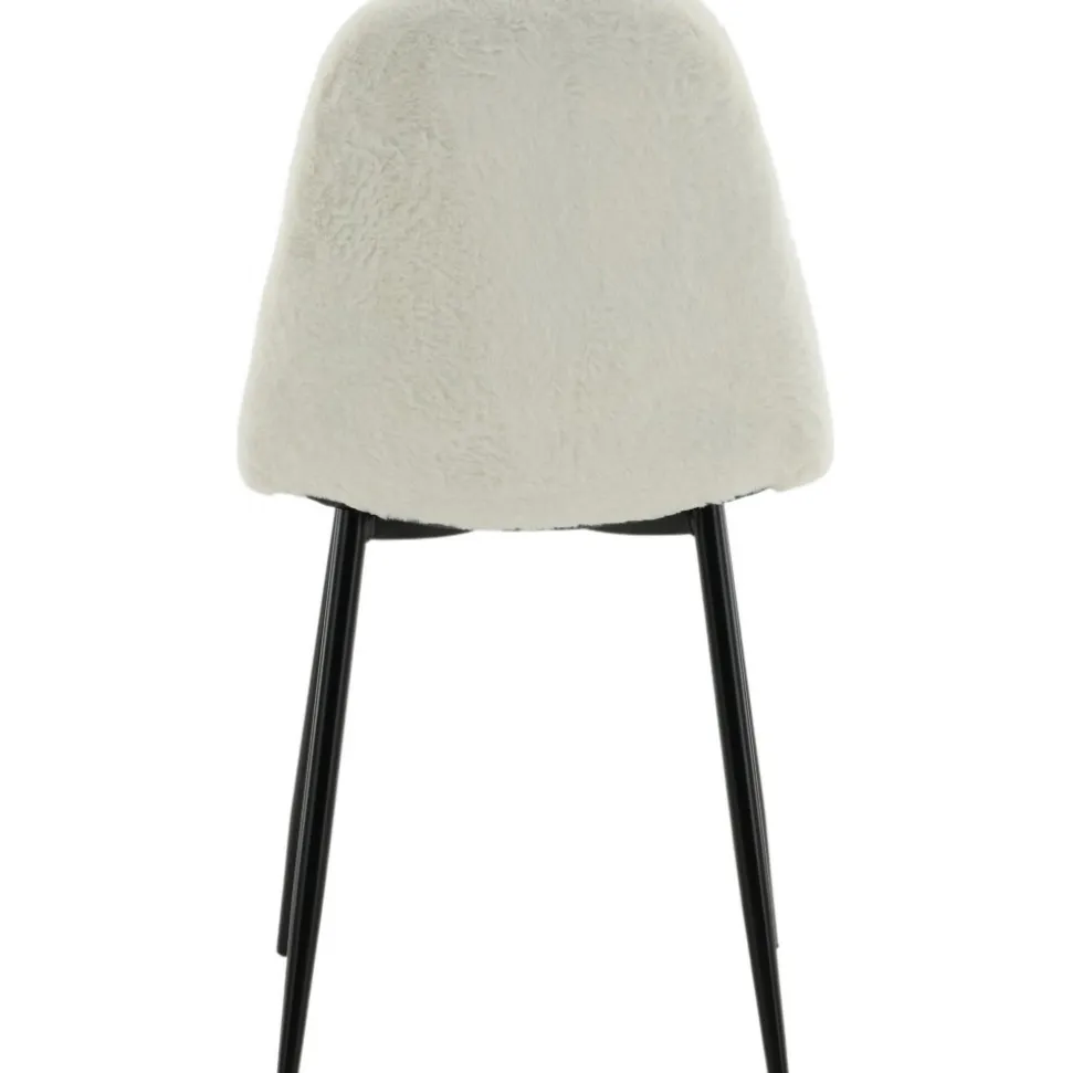 Bridge matstol - Vit teddy