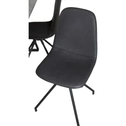 Bridge snurrbar matstol - Svart PU