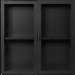 Brisbane väggskåp 80x18x80 cm - Svart