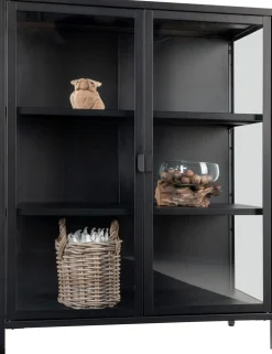 Brisbane Vitrinskåp 80x40x101,5 cm - Svart