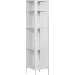 Brisbane vitrinskåp40x35x180 cm - Vit