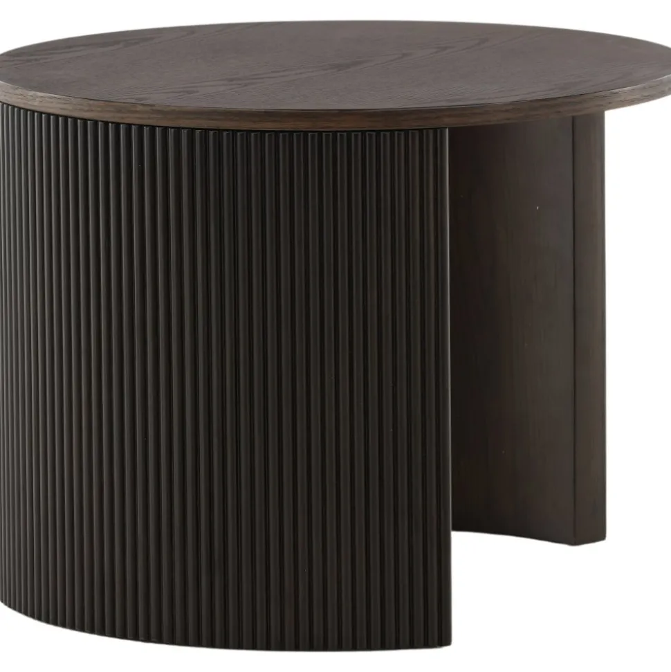 Bristol soffbord Ø60 cm - Mocka