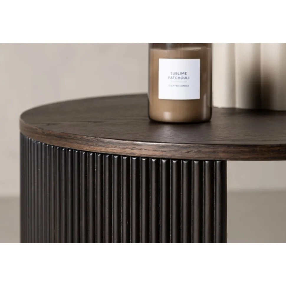 Bristol soffbord Ø60 cm - Mocka