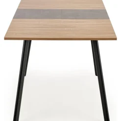 Brom matbord 120-160 x 80 cm - Ek/grå